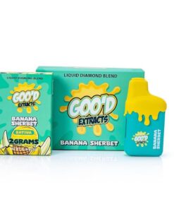 Goo’d extracts 2g Banana sherbet disposable